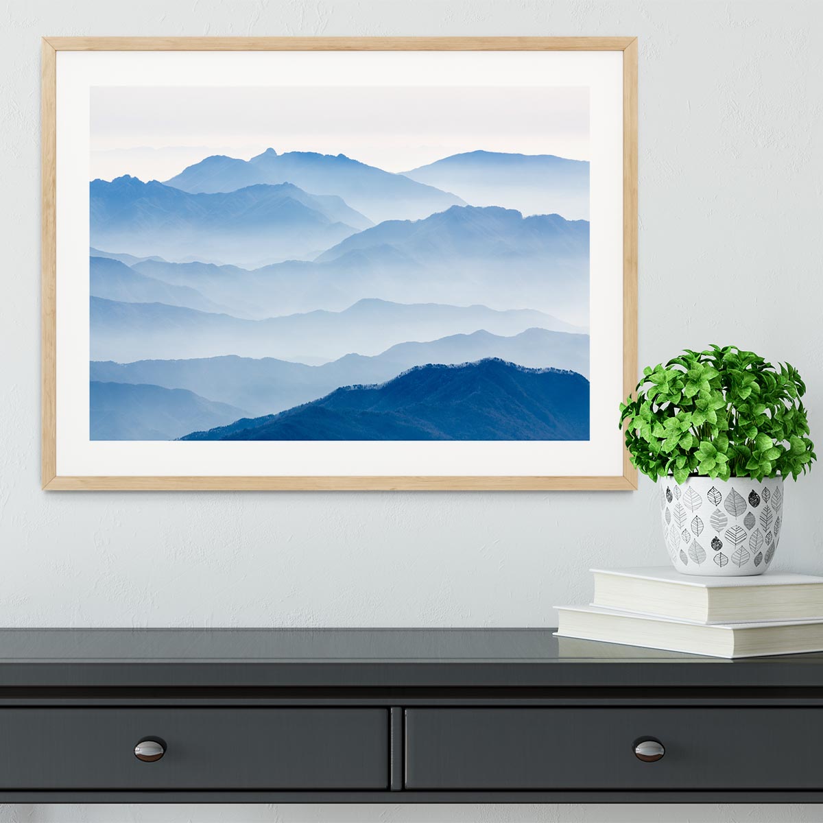 Misty Mountains Framed Print - Canvas Art Rocks - 3