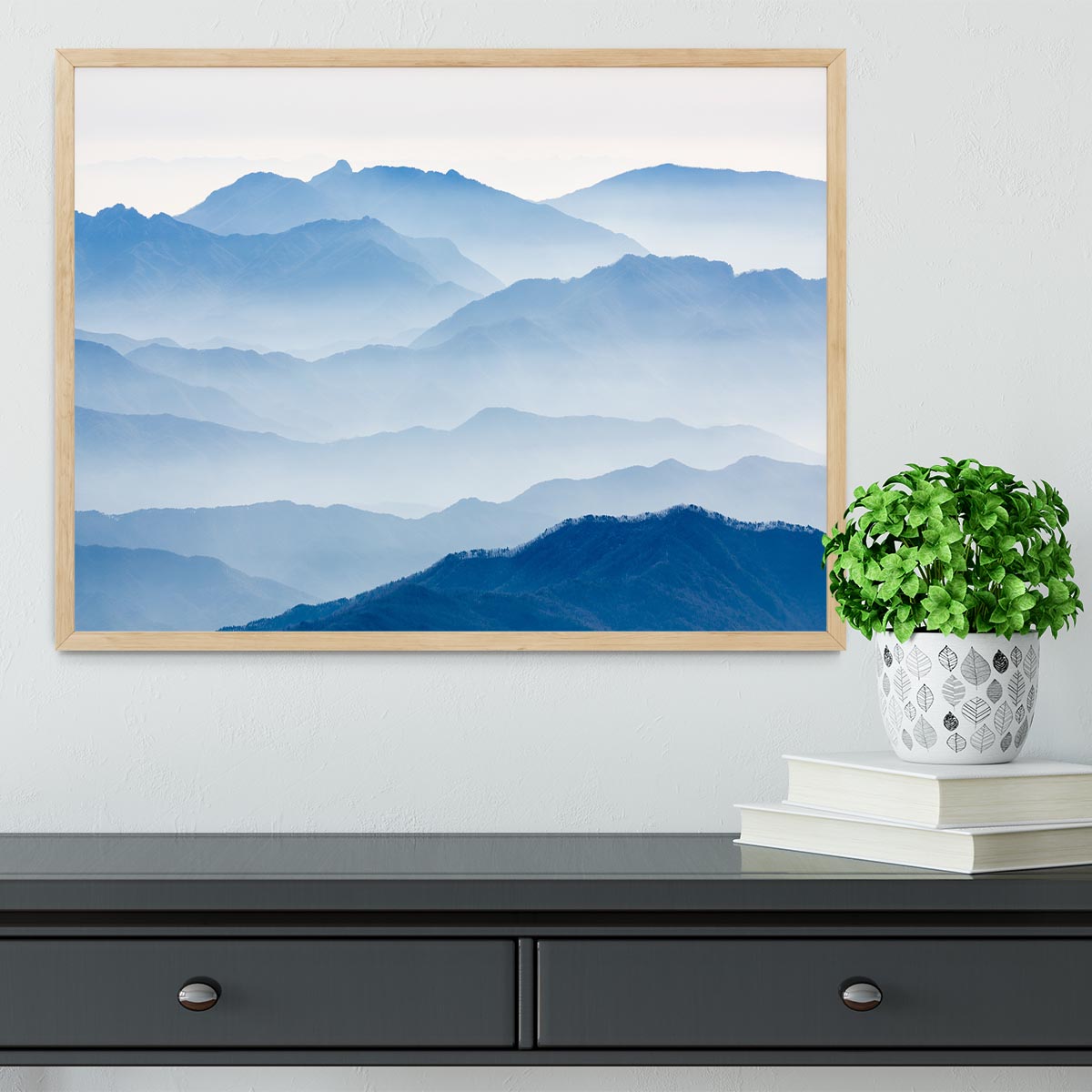 Misty Mountains Framed Print - Canvas Art Rocks - 4