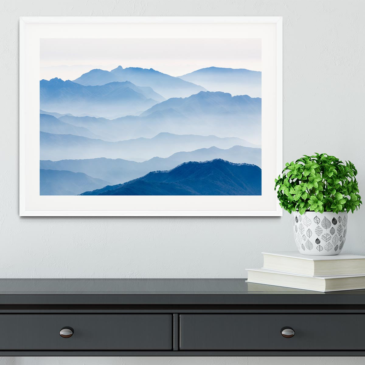 Misty Mountains Framed Print - Canvas Art Rocks - 5