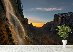 Yosemite Firefall Wall Mural Wallpaper - Canvas Art Rocks - 4