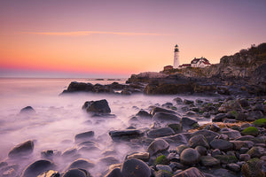 Portland Headlight Wall Mural Wallpaper - Canvas Art Rocks - 1