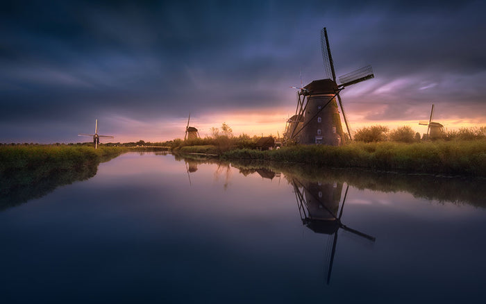 Kinderdijk Windmills Wall Mural Wallpaper