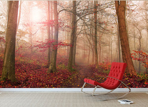 Forest Scene Wall Mural Wallpaper - Canvas Art Rocks - 2