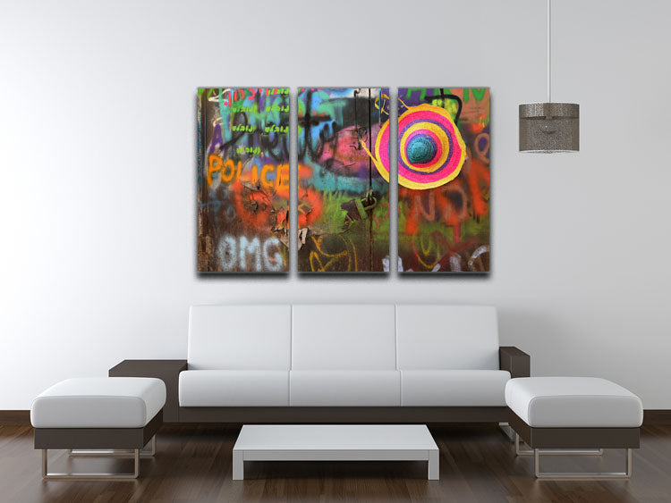 Street Colors 3 Split Panel Canvas Print - Canvas Art Rocks - 3