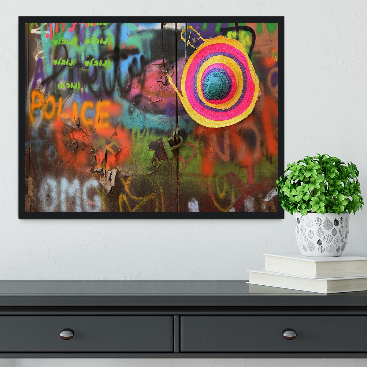 Street Colors Framed Print - Canvas Art Rocks - 2