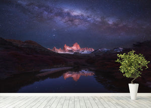 Patagonia Autumn Night Wall Mural Wallpaper - Canvas Art Rocks - 4