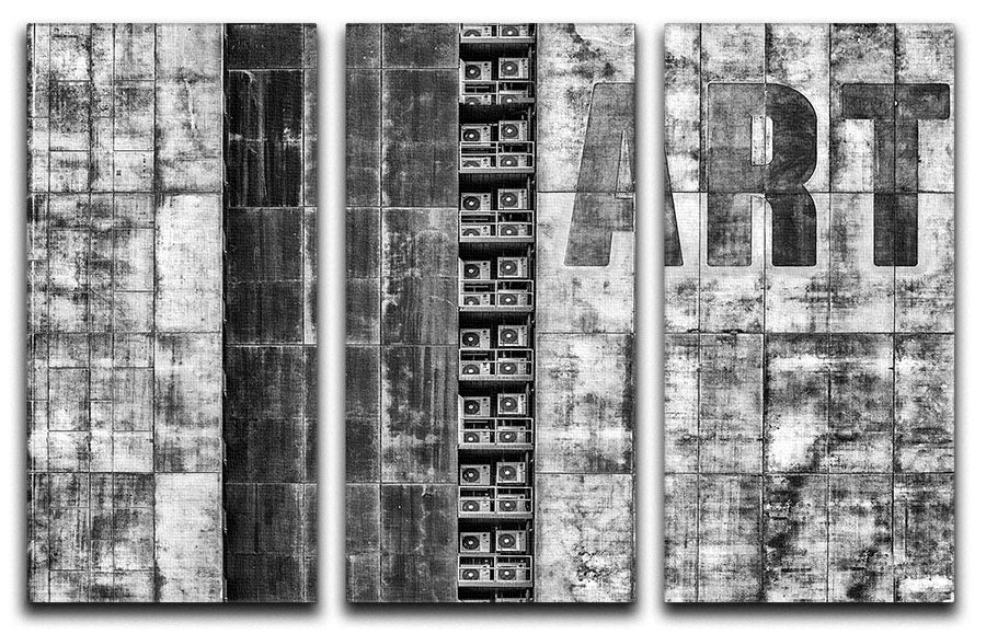 Gritty Palace 3 Split Panel Canvas Print - Canvas Art Rocks - 1