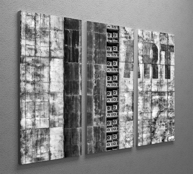 Gritty Palace 3 Split Panel Canvas Print - Canvas Art Rocks - 2