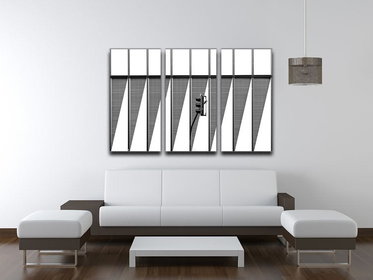 Traffic Light 3 Split Panel Canvas Print - Canvas Art Rocks - 3