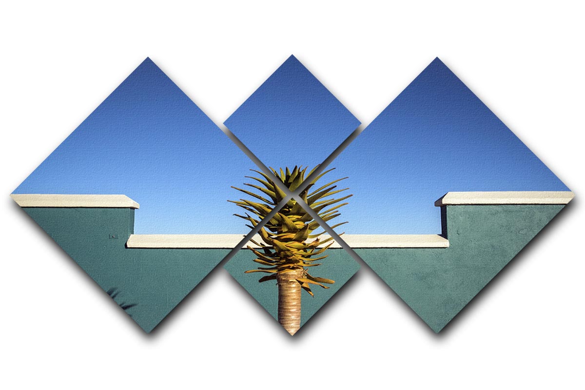 The Desert Blooms 4 Square Multi Panel Canvas - Canvas Art Rocks - 1