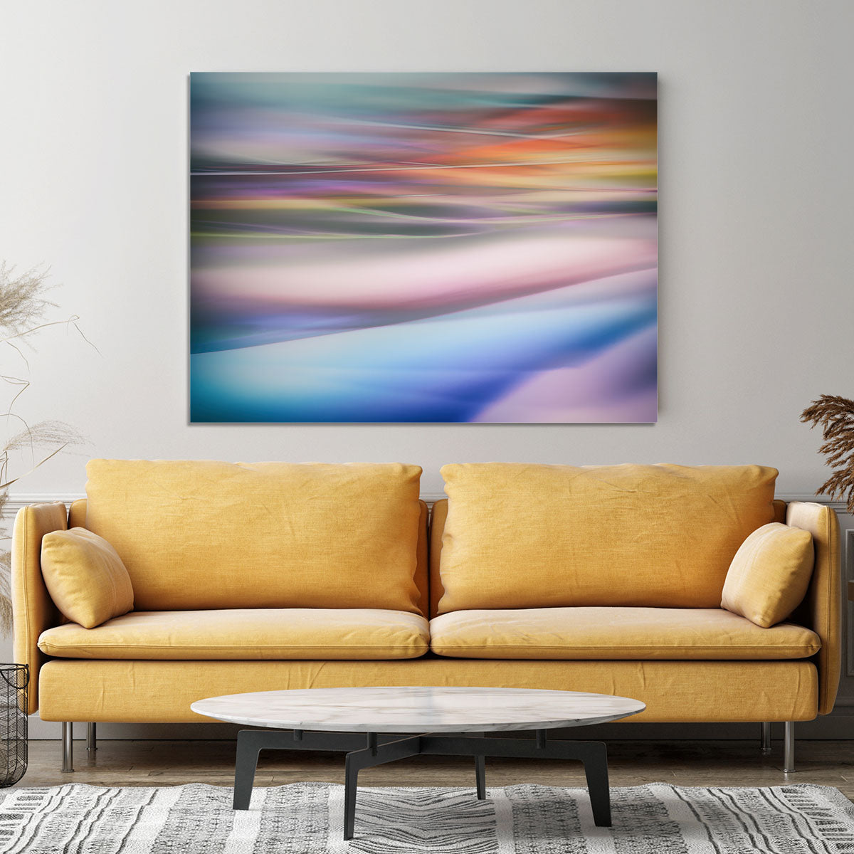 Coloured Waves 2 Canvas Print or Poster - Canvas Art Rocks - 4