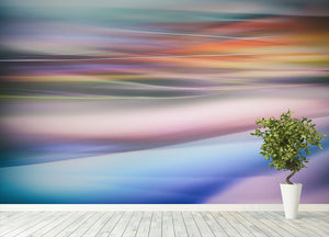 Coloured Waves 2 Wall Mural Wallpaper - Canvas Art Rocks - 4