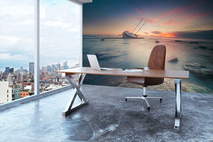 Adrift Wall Mural Wallpaper - Canvas Art Rocks - 3