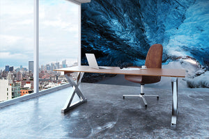 Una Grieta Azul Wall Mural Wallpaper - Canvas Art Rocks - 3