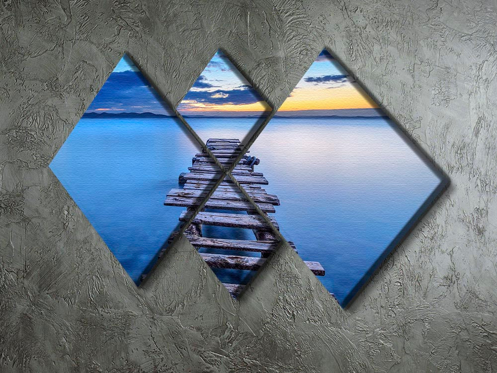 Pier 4 Square Multi Panel Canvas - Canvas Art Rocks - 2