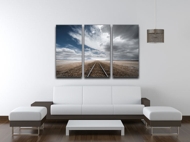 The Long Road 3 Split Panel Canvas Print - Canvas Art Rocks - 3