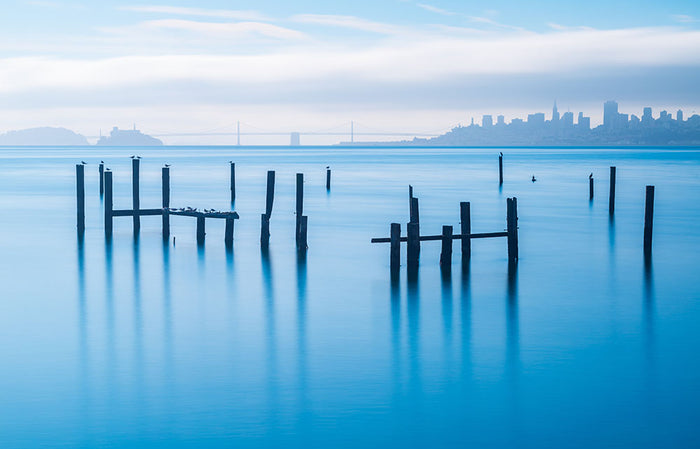 The Old Pier Of Sausalito Wall Mural Wallpaper