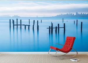 The Old Pier Of Sausalito Wall Mural Wallpaper - Canvas Art Rocks - 2