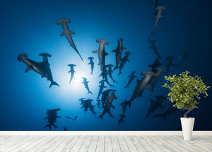 Hammerhead Shark 2 Wall Mural Wallpaper - Canvas Art Rocks - 4