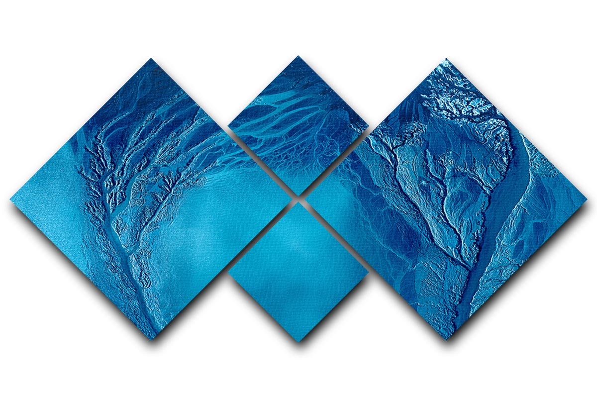 Touching 4 Square Multi Panel Canvas - Canvas Art Rocks - 1