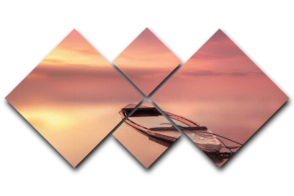 The Boat 4 Square Multi Panel Canvas - Canvas Art Rocks - 1