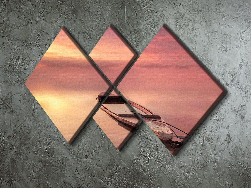 The Boat 4 Square Multi Panel Canvas - Canvas Art Rocks - 2