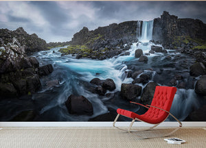 Between Continents Wall Mural Wallpaper - Canvas Art Rocks - 2