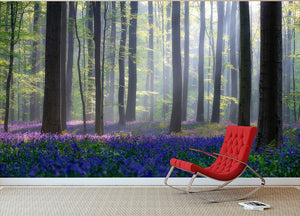 Bluebells Wall Mural Wallpaper - Canvas Art Rocks - 2