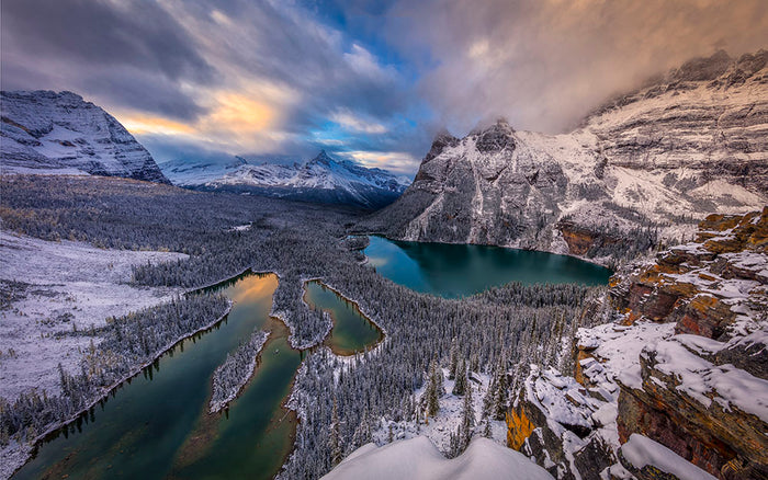 Lake Ohara Wall Mural Wallpaper