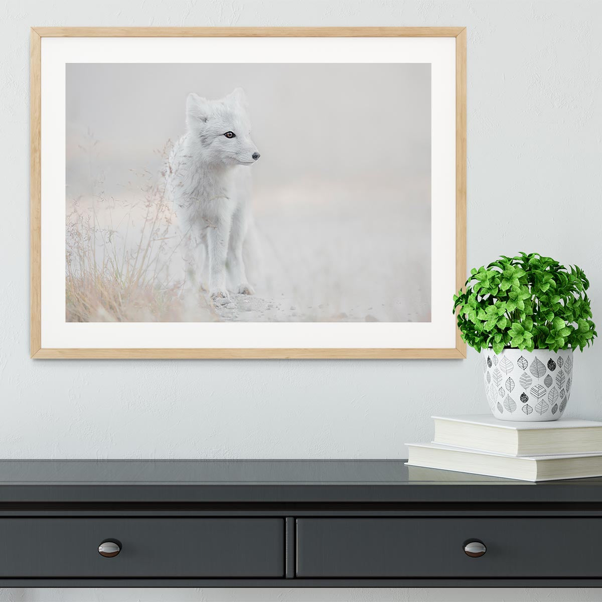 Fox Looking around Framed Print - Canvas Art Rocks - 3