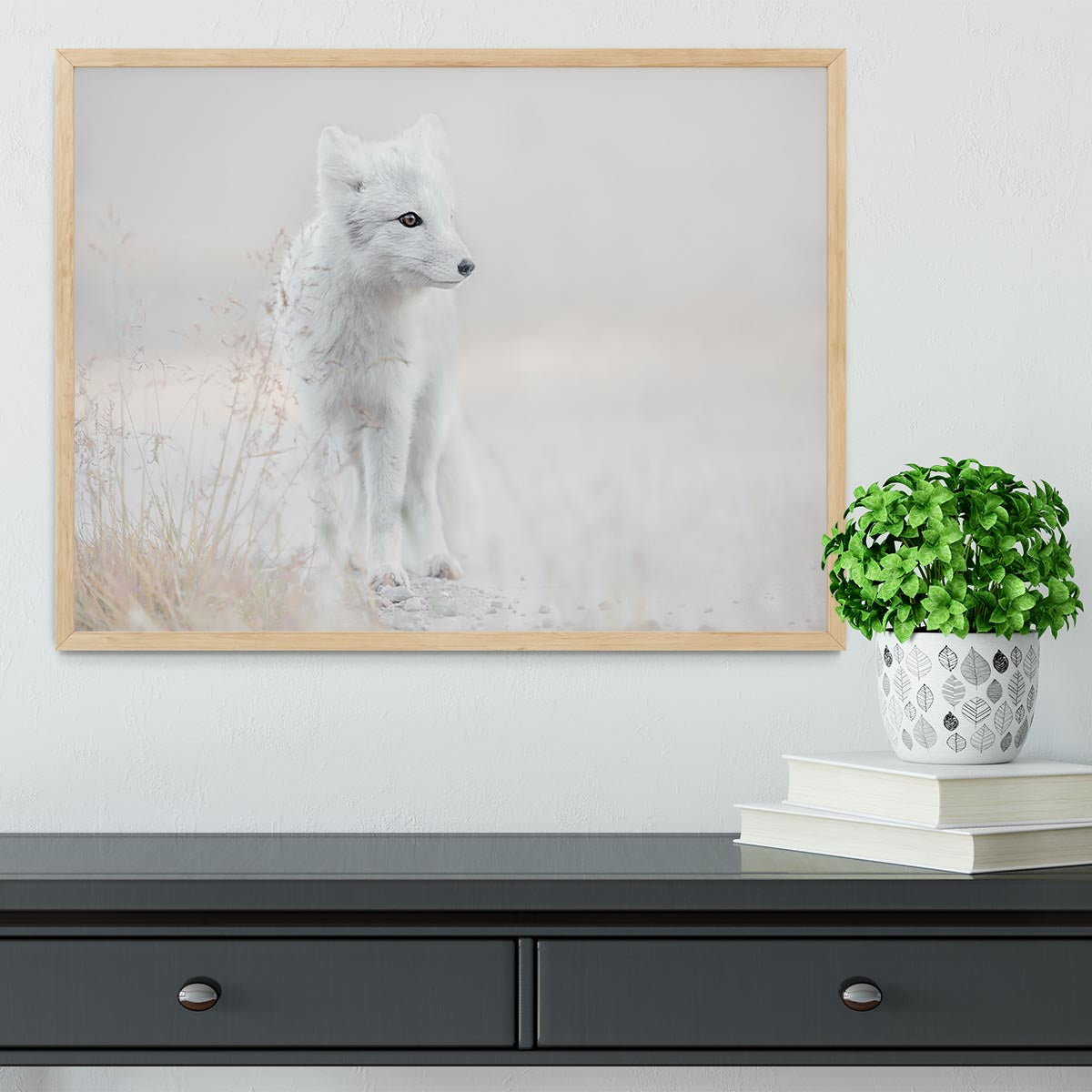 Fox Looking around Framed Print - Canvas Art Rocks - 4