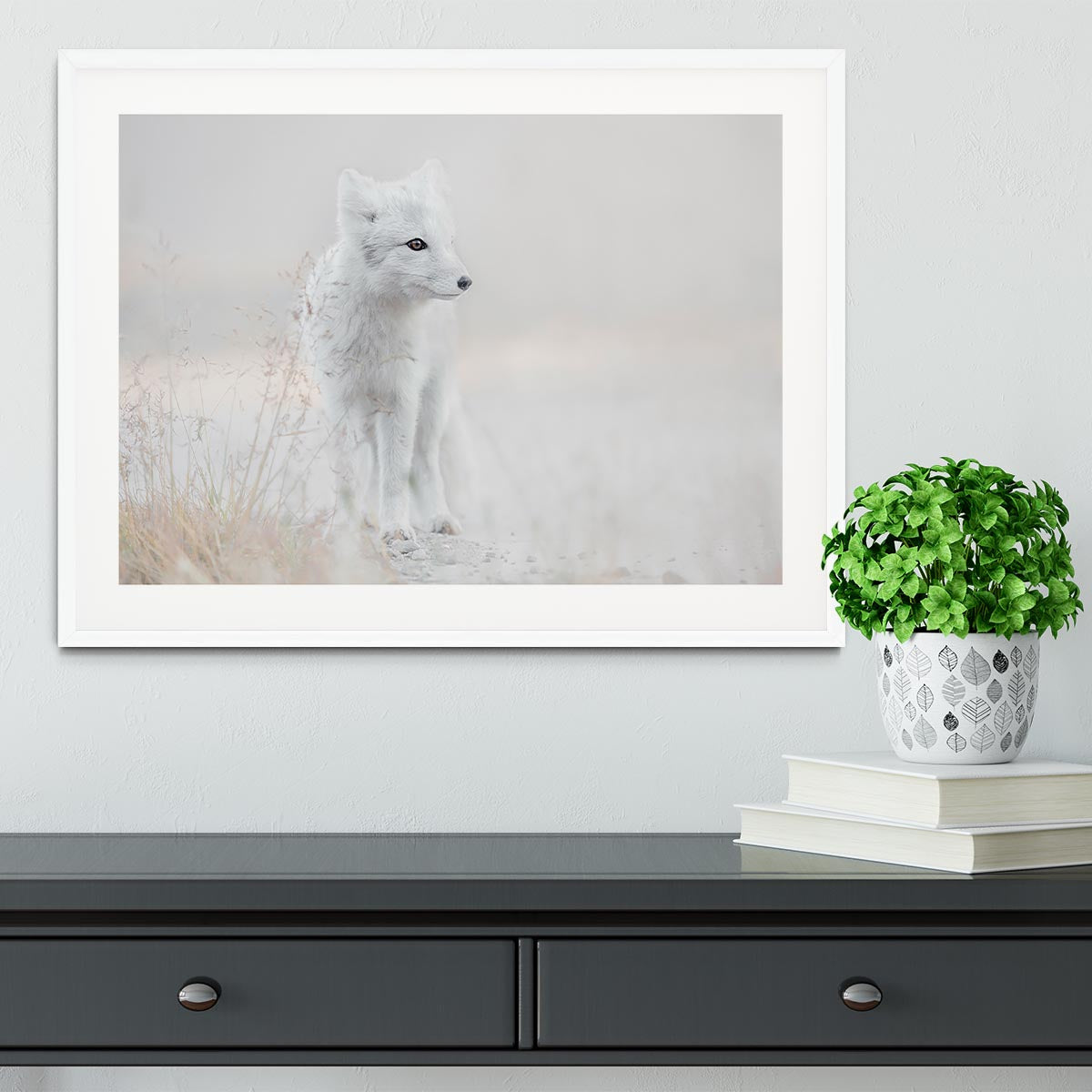 Fox Looking around Framed Print - Canvas Art Rocks - 5