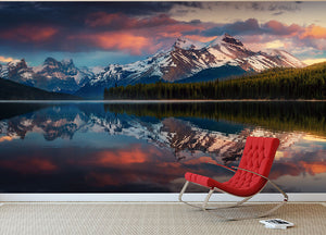 Maligne Color Wall Mural Wallpaper - Canvas Art Rocks - 2