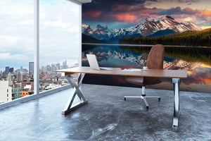 Maligne Color Wall Mural Wallpaper - Canvas Art Rocks - 3