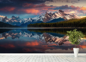 Maligne Color Wall Mural Wallpaper - Canvas Art Rocks - 4