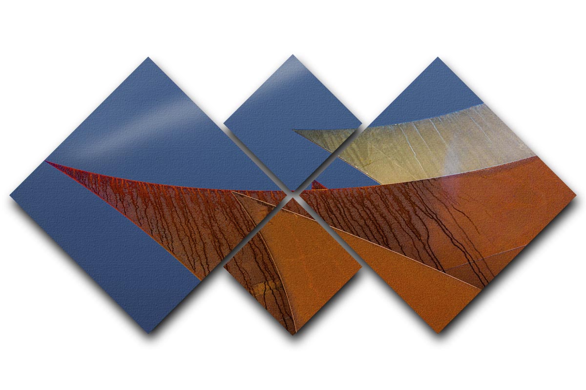 Whimsical Points 4 Square Multi Panel Canvas - Canvas Art Rocks - 1