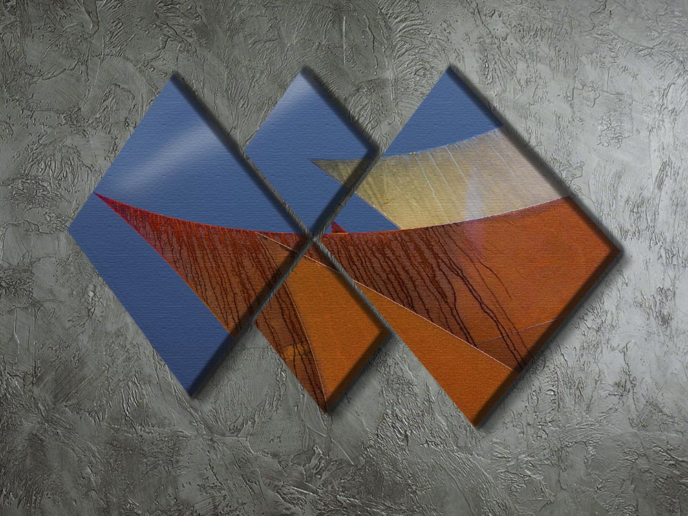 Whimsical Points 4 Square Multi Panel Canvas - Canvas Art Rocks - 2