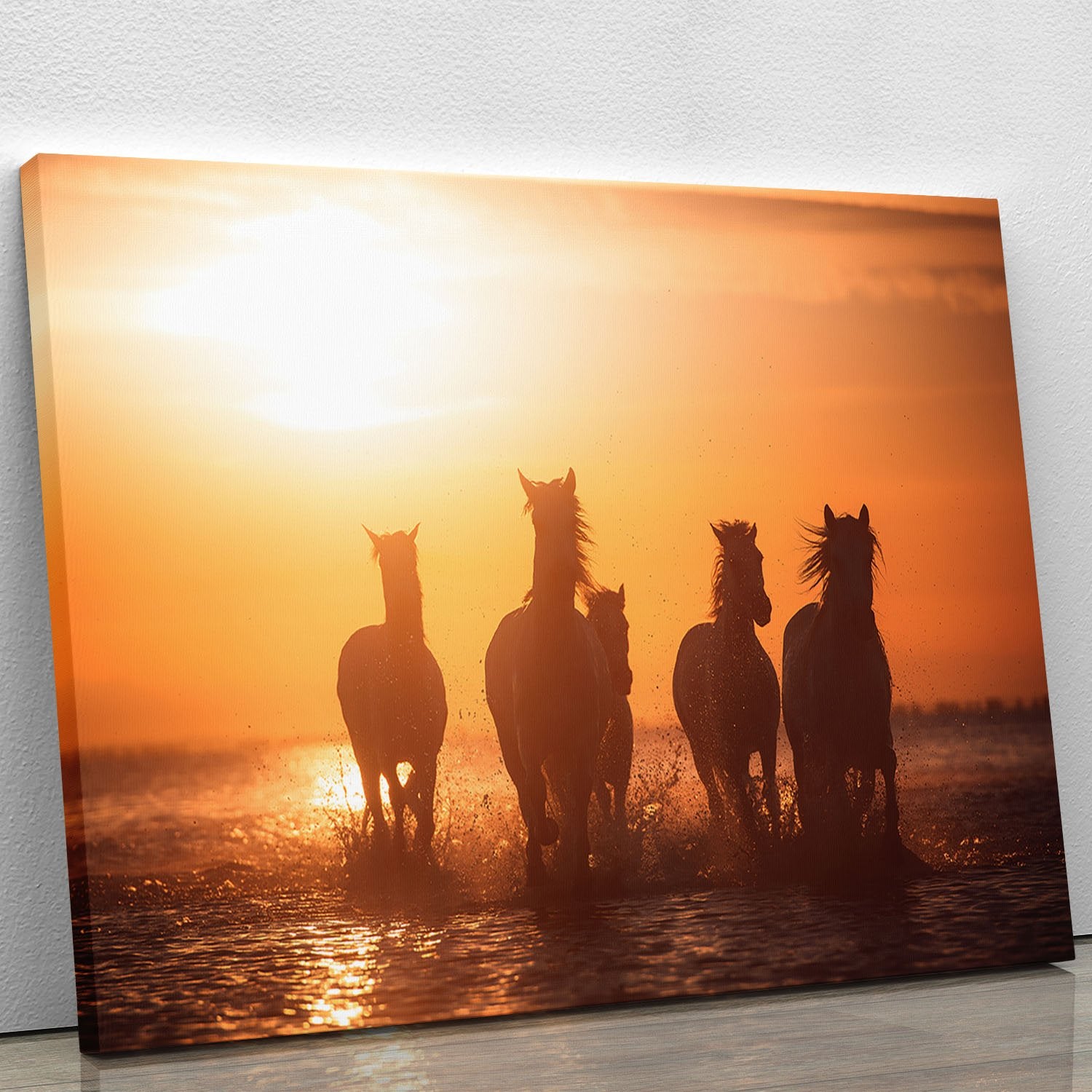 Horse Camargue angels Canvas Print or Poster - Canvas Art Rocks - 1