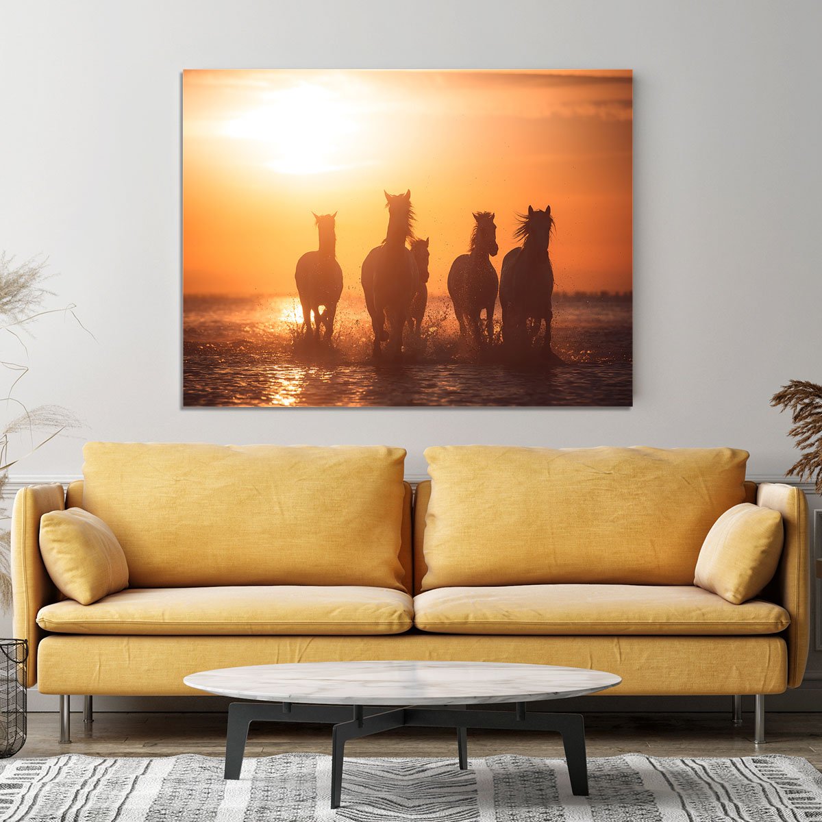 Horse Camargue angels Canvas Print or Poster - Canvas Art Rocks - 4