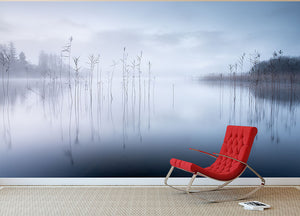 Silky Landscape Lake Wall Mural Wallpaper - Canvas Art Rocks - 2