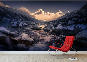 Ama Dablam Wall Mural Wallpaper - Canvas Art Rocks - 2