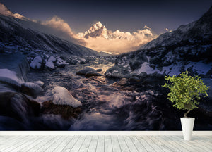 Ama Dablam Wall Mural Wallpaper - Canvas Art Rocks - 4