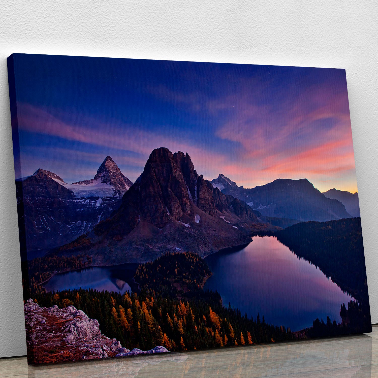 Twilight At Mount Assiniboine Canvas Print or Poster - Canvas Art Rocks - 1
