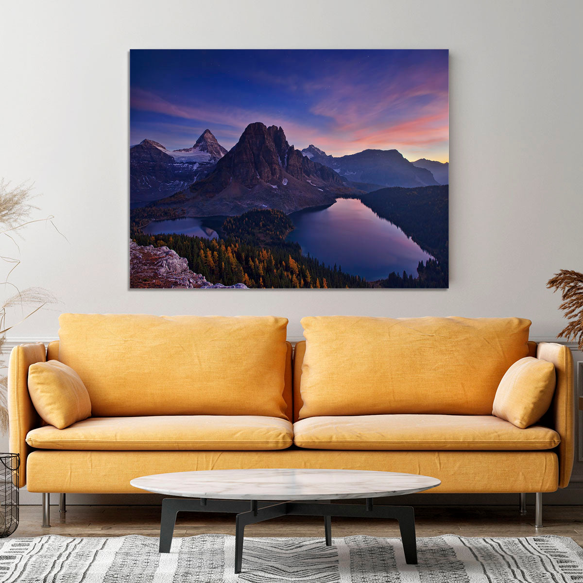 Twilight At Mount Assiniboine Canvas Print or Poster - Canvas Art Rocks - 4