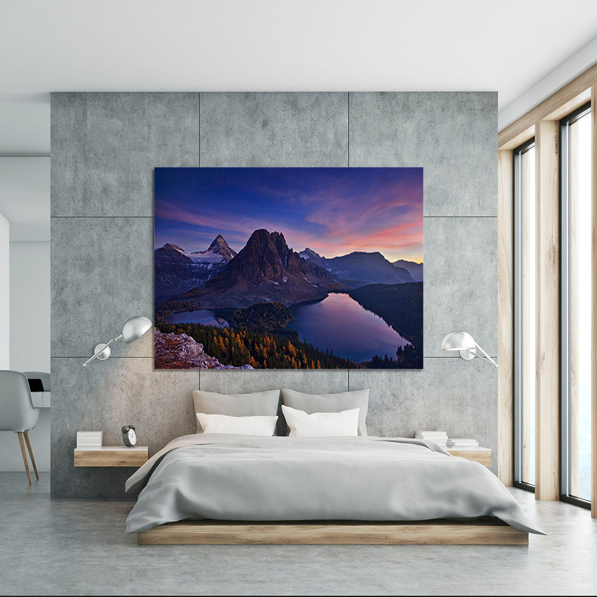 Twilight At Mount Assiniboine Canvas Print or Poster - Canvas Art Rocks - 5