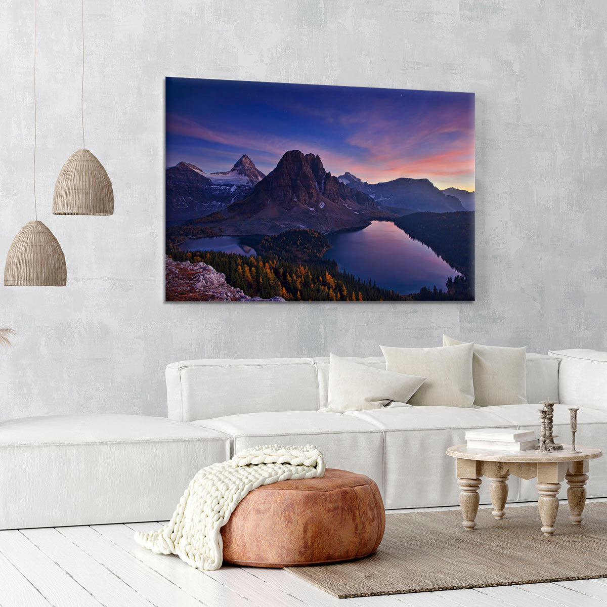 Twilight At Mount Assiniboine Canvas Print or Poster - Canvas Art Rocks - 6