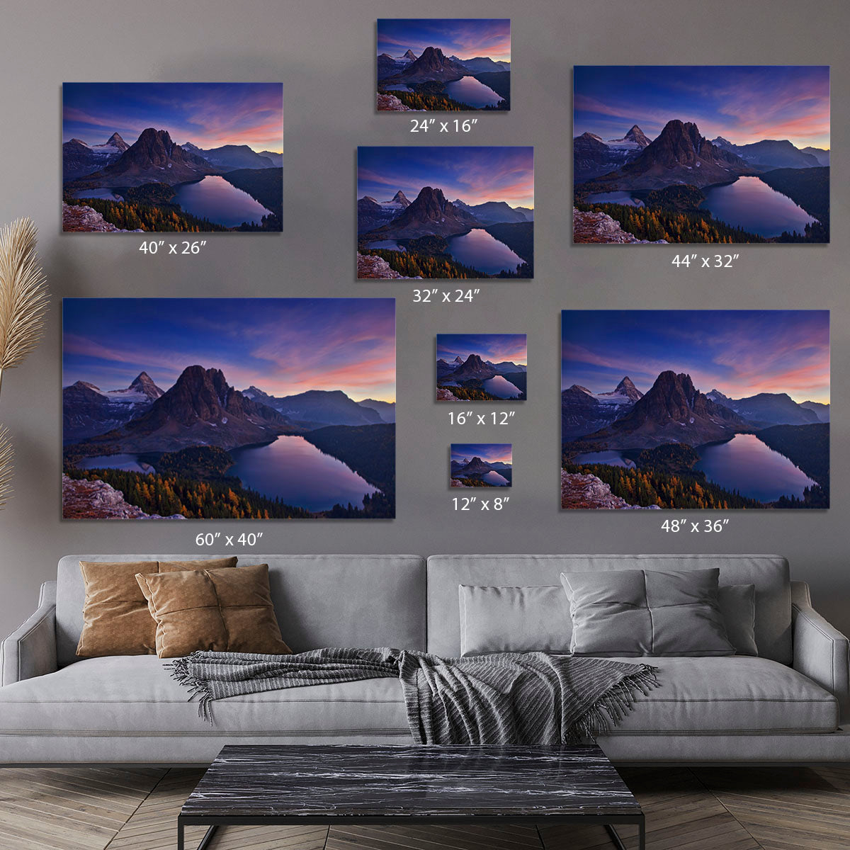 Twilight At Mount Assiniboine Canvas Print or Poster - Canvas Art Rocks - 7