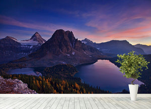 Twilight At Mount Assiniboine Wall Mural Wallpaper - Canvas Art Rocks - 4