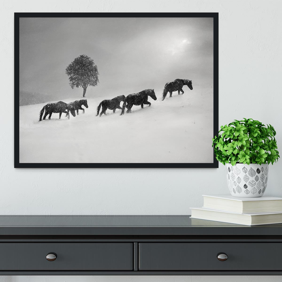 Icelandic Horses Framed Print - Canvas Art Rocks - 2