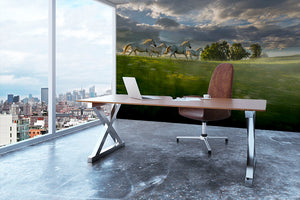 Galloping Horses Wall Mural Wallpaper - Canvas Art Rocks - 3